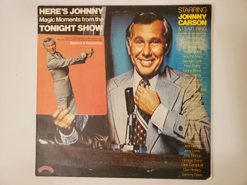 Various (Starring Johnny Carson) Here's Johnny: Magic Moments from the Tonight Show vinyl record